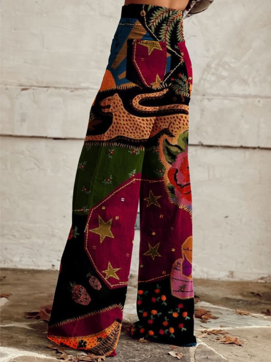 Pantalon Bohème Vintage Femme 2