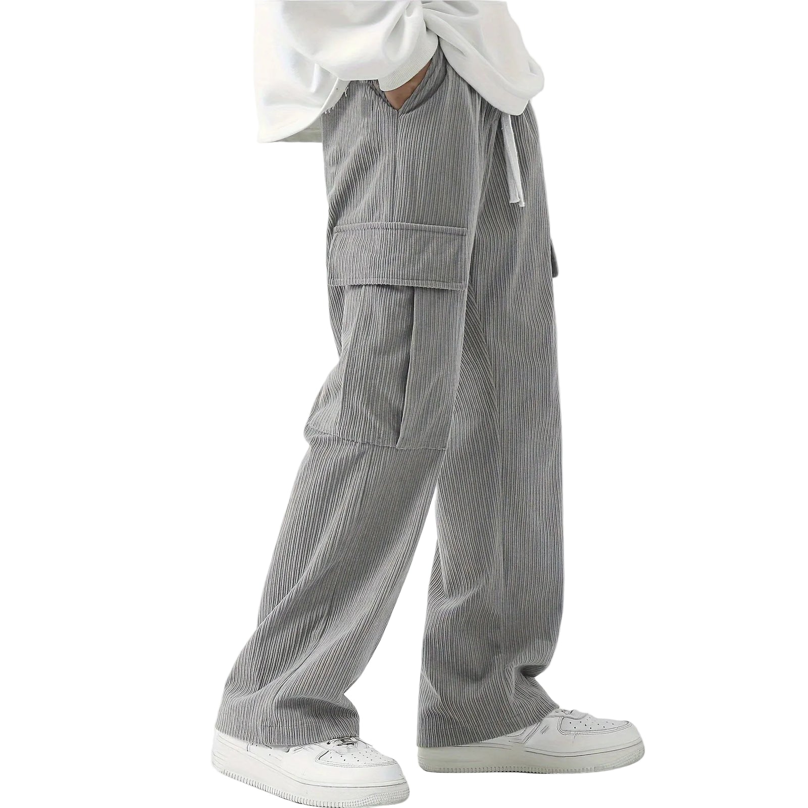 Pantalon Cargo Homme Décontracté avec Poches Pratiques 0