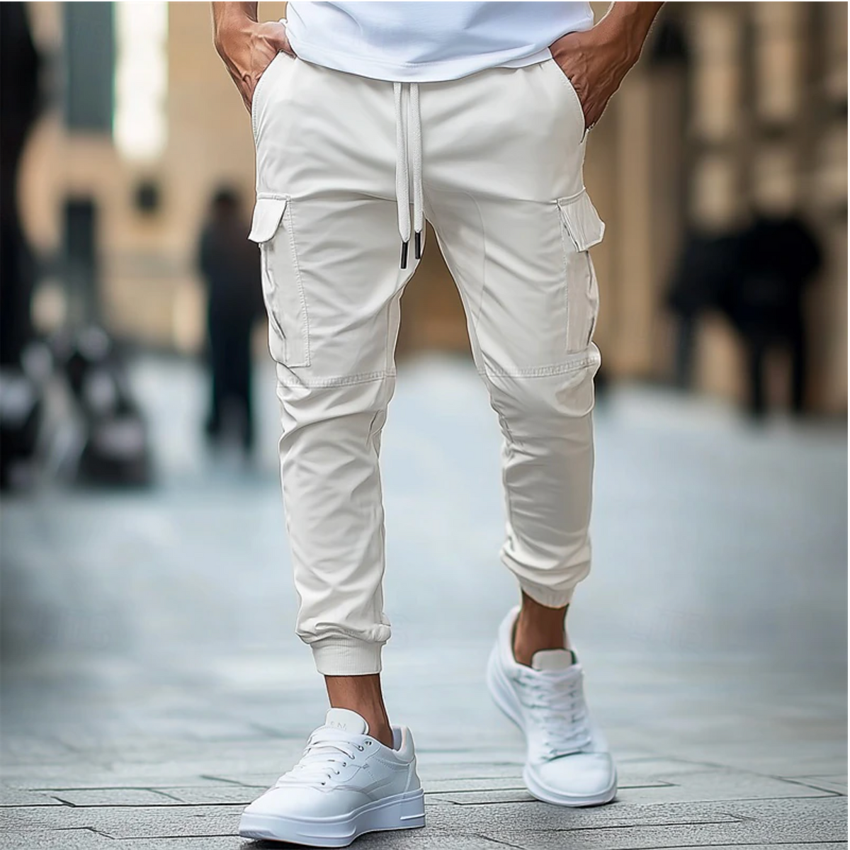 Pantalon Cargo Homme Pratique Avec Poches Spacieuses 3