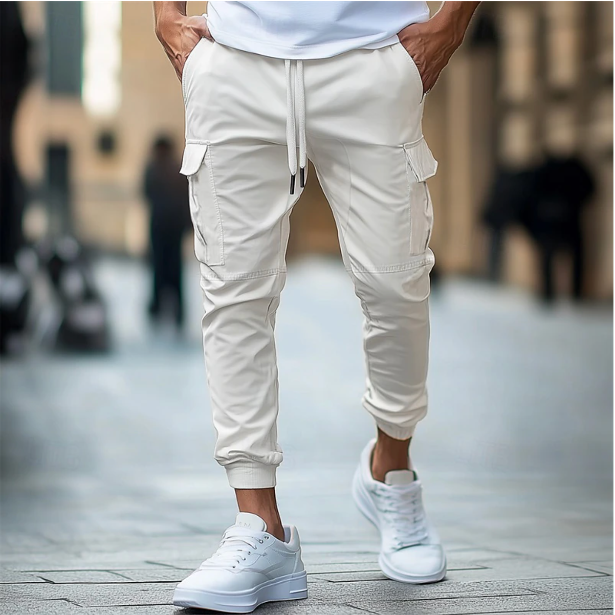 Pantalon Cargo Homme Pratique Avec Poches Spacieuses 3
