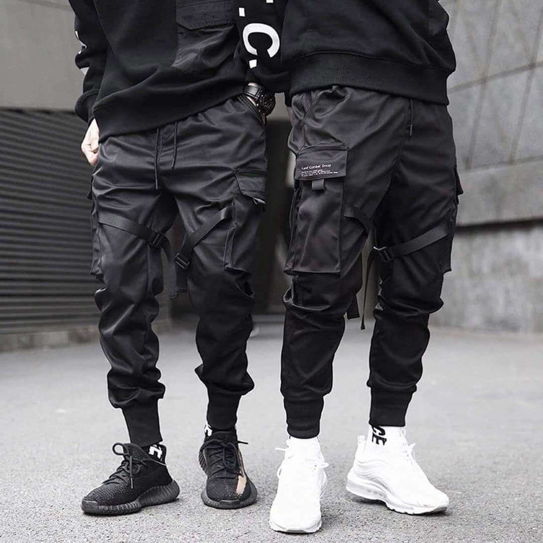 Pantalon Cargo Homme Urbain Avec Poches Fonctionnelles 0