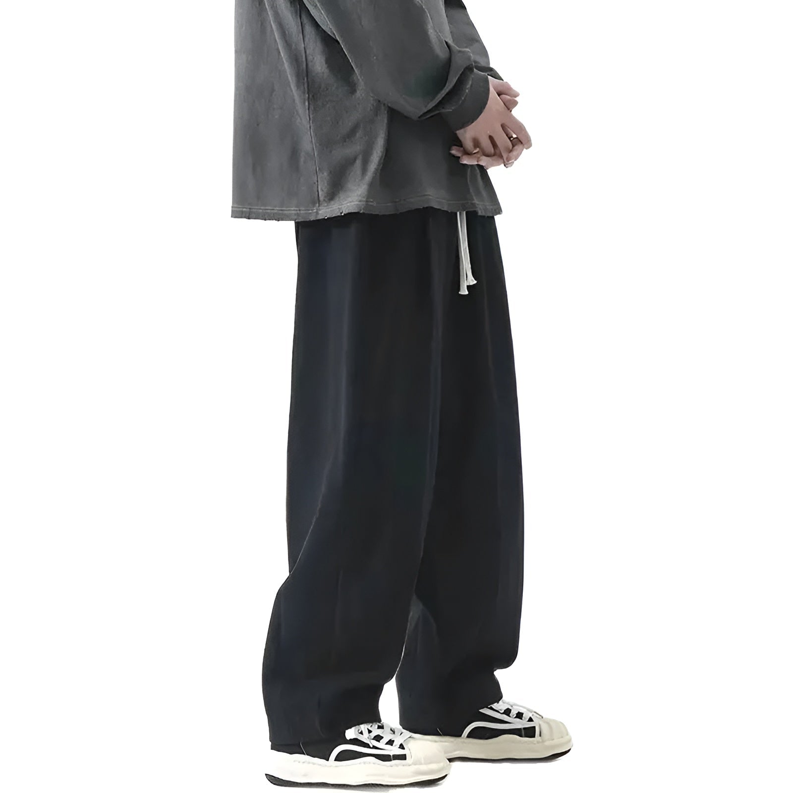 Pantalon Chino Homme Sarouel Ample Décontracté 2