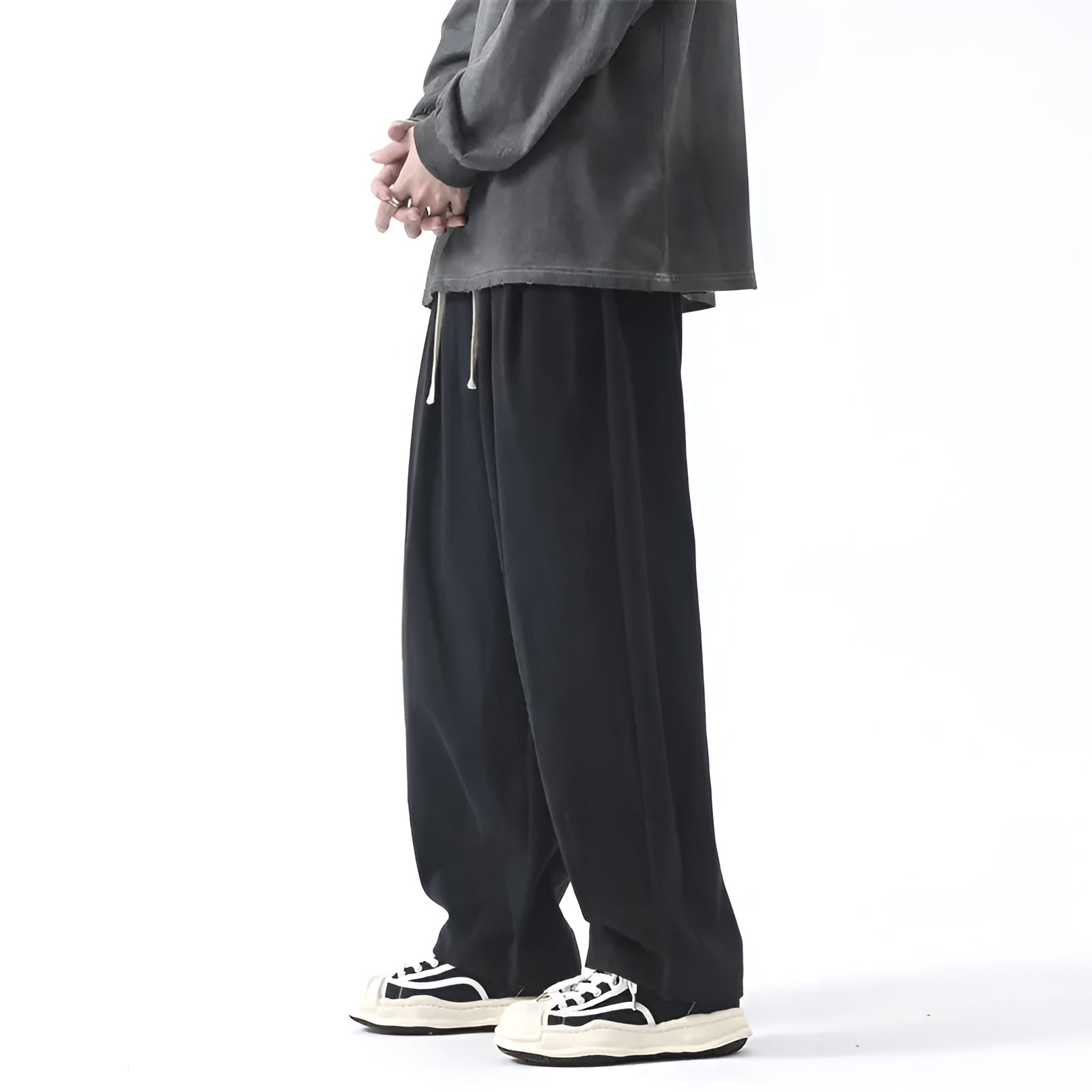 Pantalon Chino Homme Sarouel Ample Décontracté 3