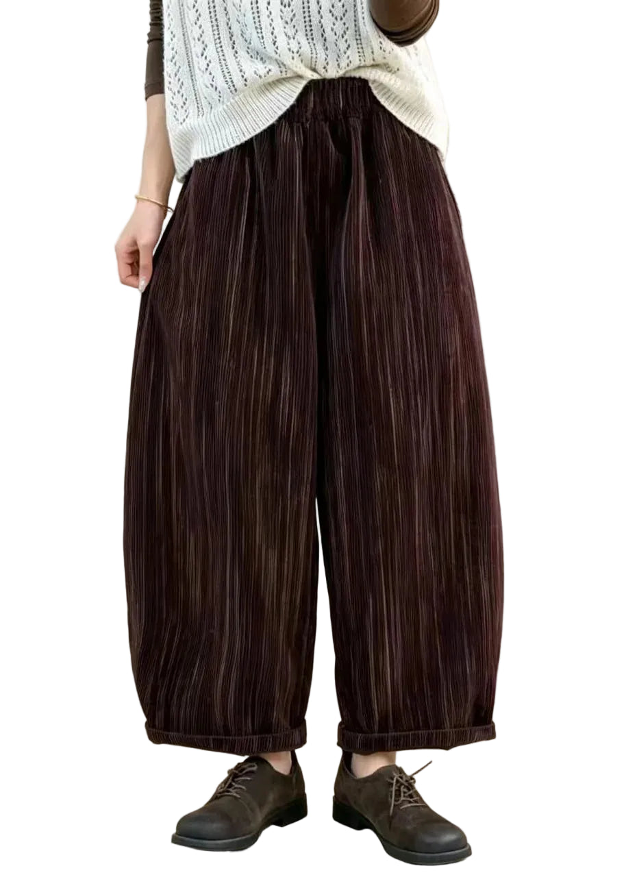 Pantalon Court Femme Ample Taille Élastique 0