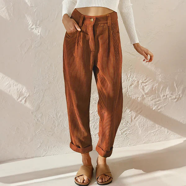 Pantalon Décontracté Femme Style Chic 2