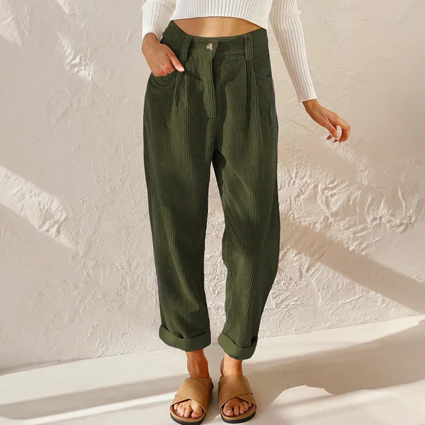 Pantalon Décontracté Femme Style Chic 5