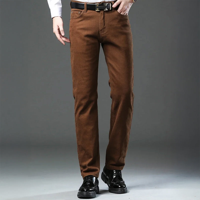 Pantalon Décontracté Homme Coupe Fuselée 3