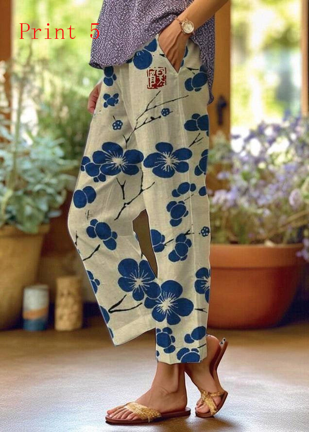 Pantalon Décontracté Imprimé pour Femmes 4