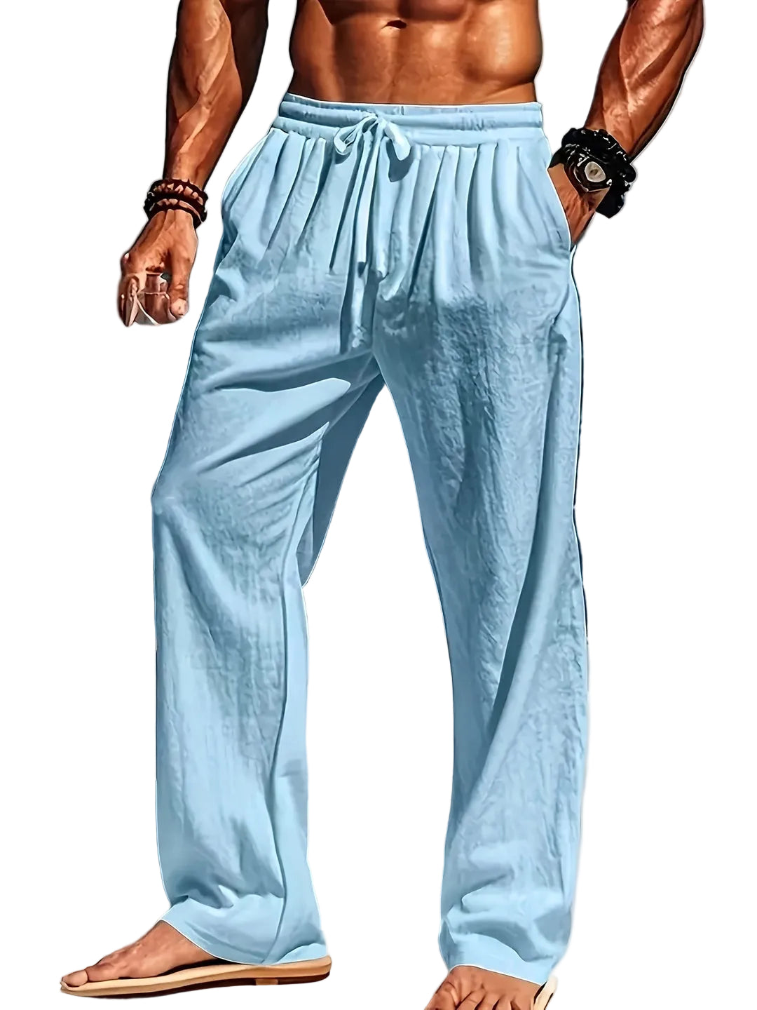 Pantalon Décontracté pour Hommes à Jambe Droite 3