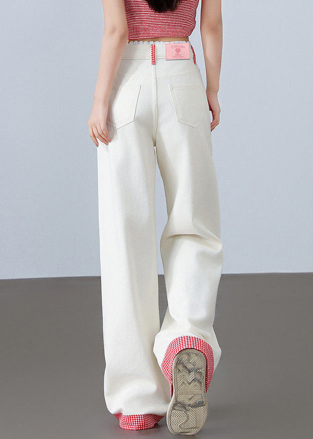 Pantalon Droit en Denim Bohème 3