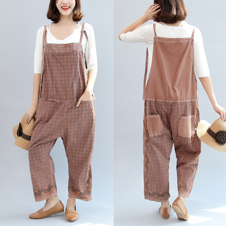 Pantalon Femme Automne Patchwork Imprimé Coupe Surdimensionnée 1