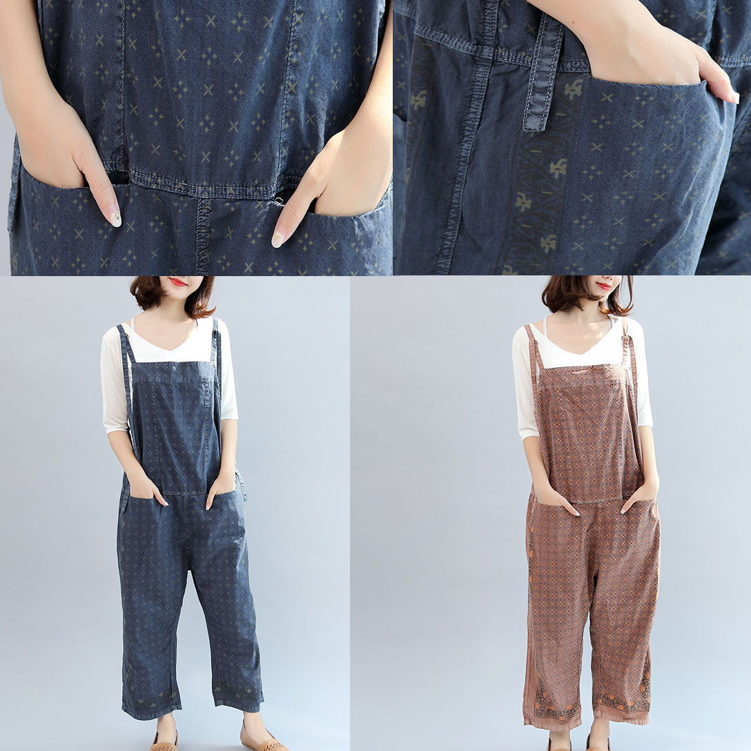 Pantalon Femme Automne Patchwork Imprimé Coupe Surdimensionnée 4