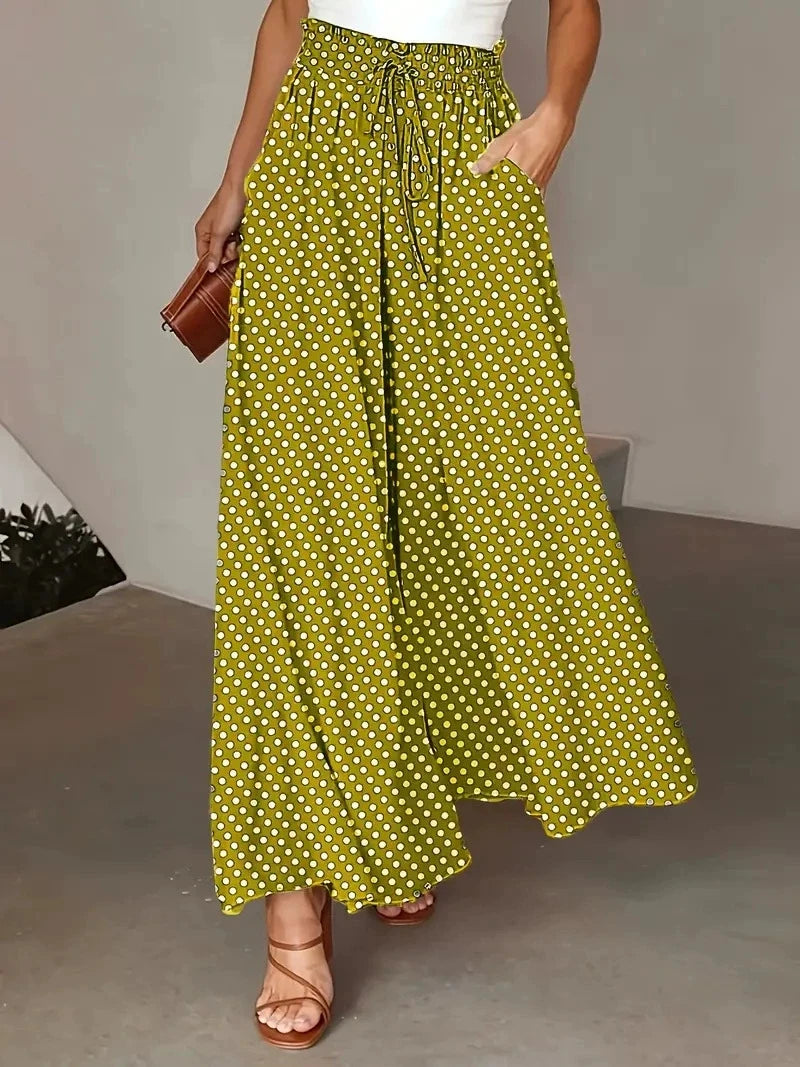 Pantalon Femme Bohème à Jambes Larges 3