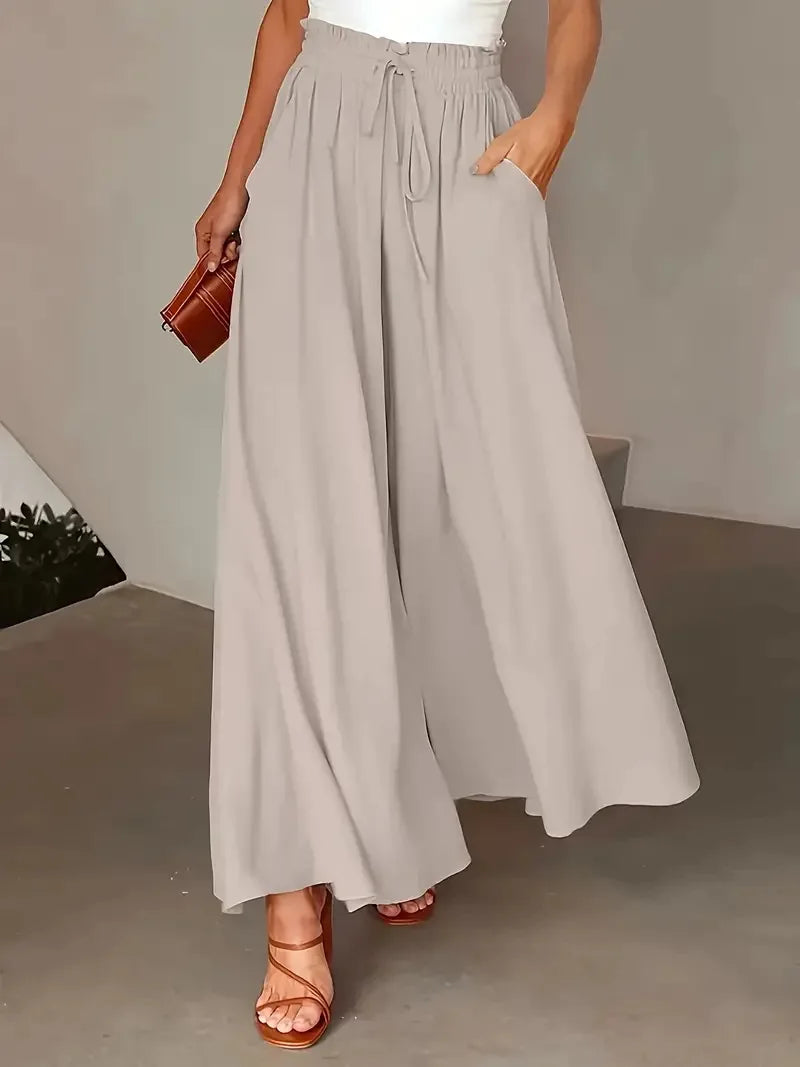 Pantalon Femme Bohème à Jambes Larges 6