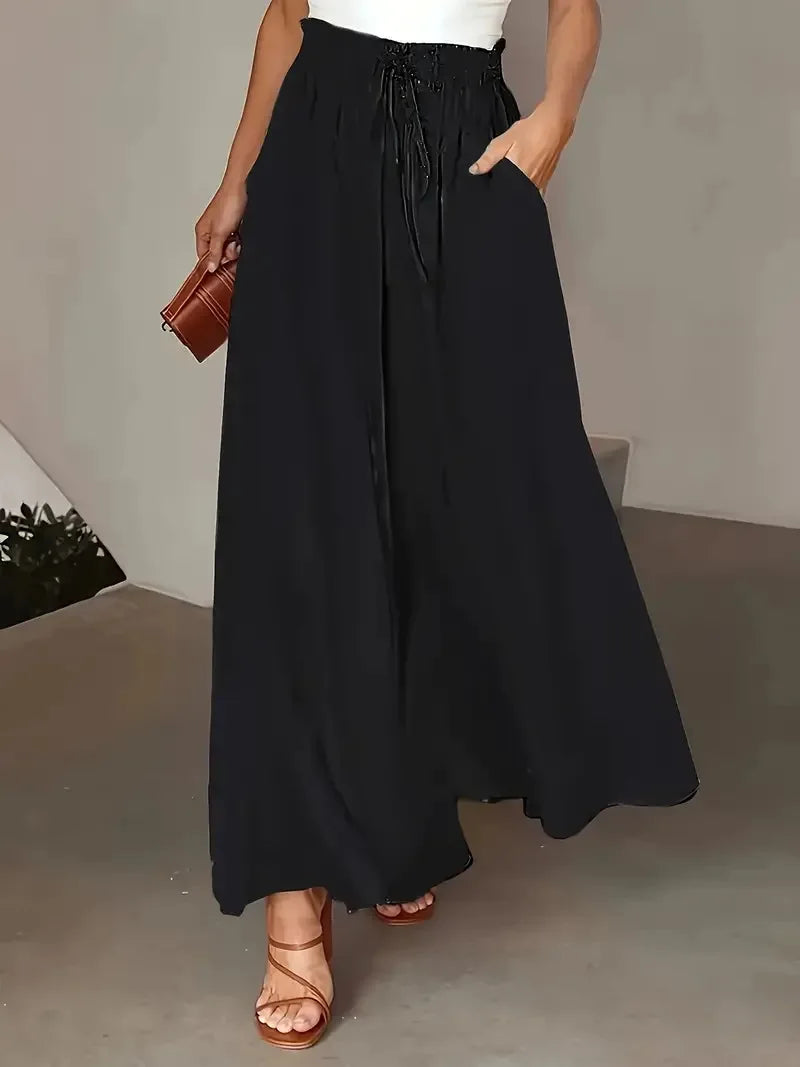 Pantalon Femme Bohème à Jambes Larges 8