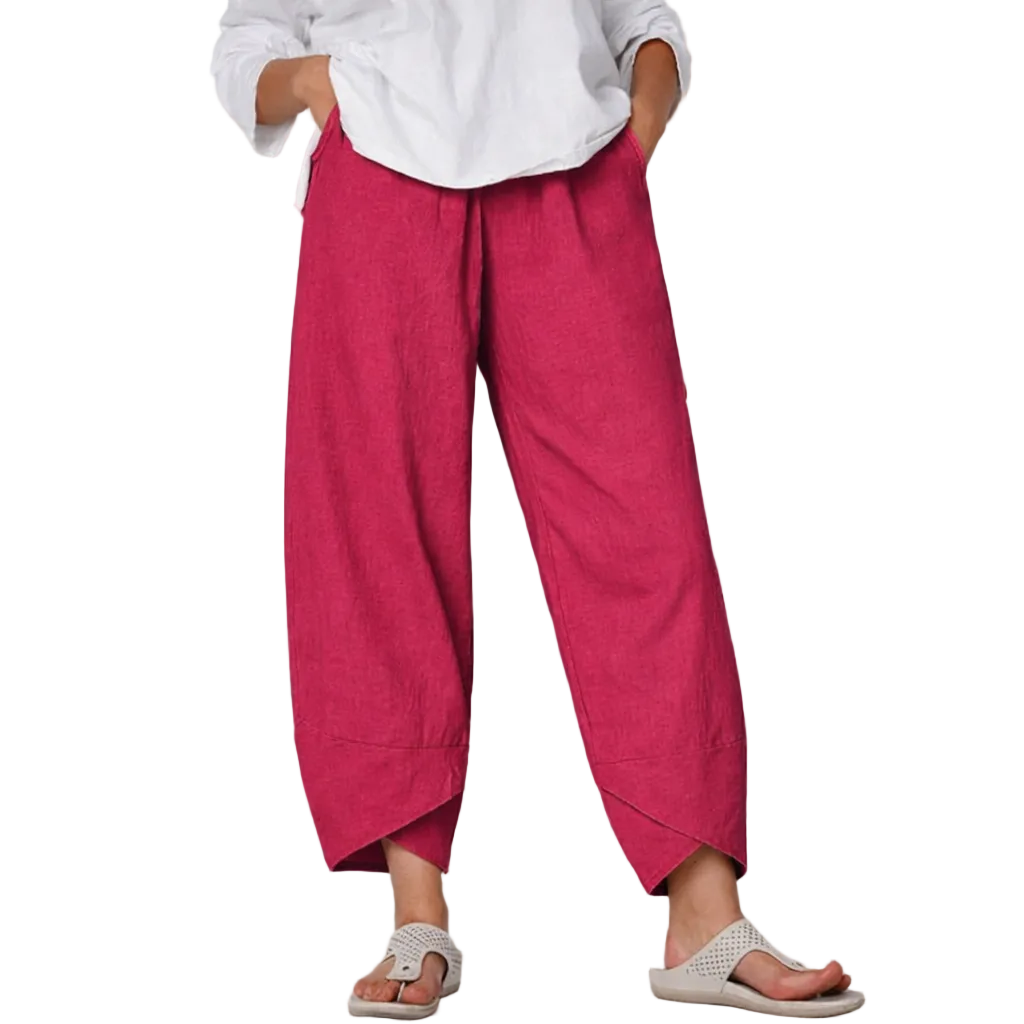 Pantalon Femme Chic Ajusté d'Été 3