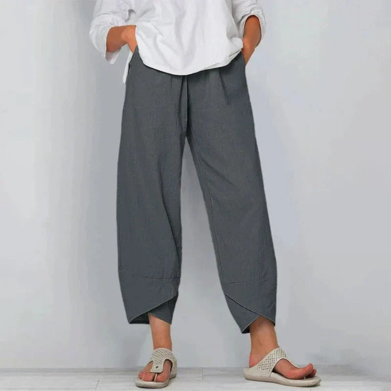 Pantalon Femme Chic Ajusté d'Été 4