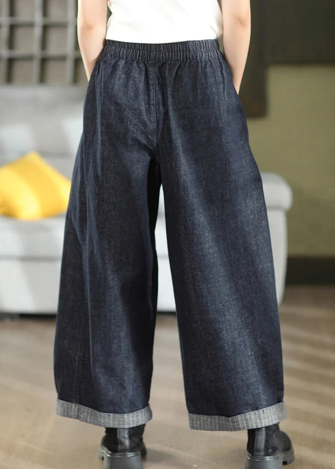 Pantalon Femme Coupe Ajustée Taille Élastique 3