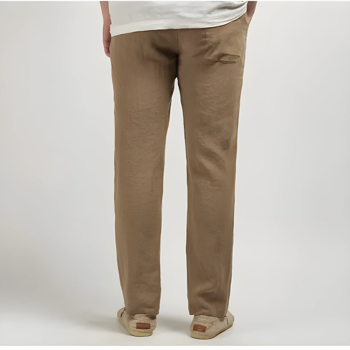 Pantalon Femme Coupe Droite Moderne Avec Poches Latérales 3