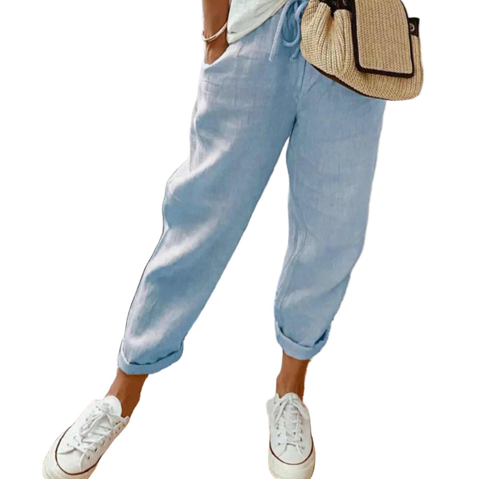 Pantalon Femme Coupe Fluide 1