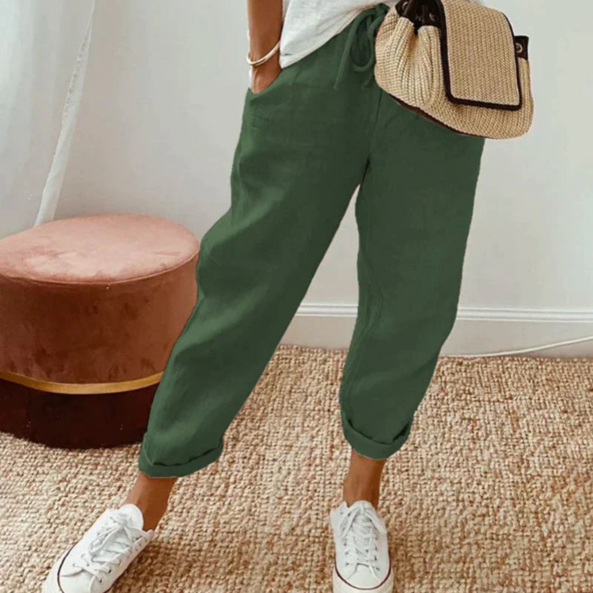 Pantalon Femme Coupe Fluide 2