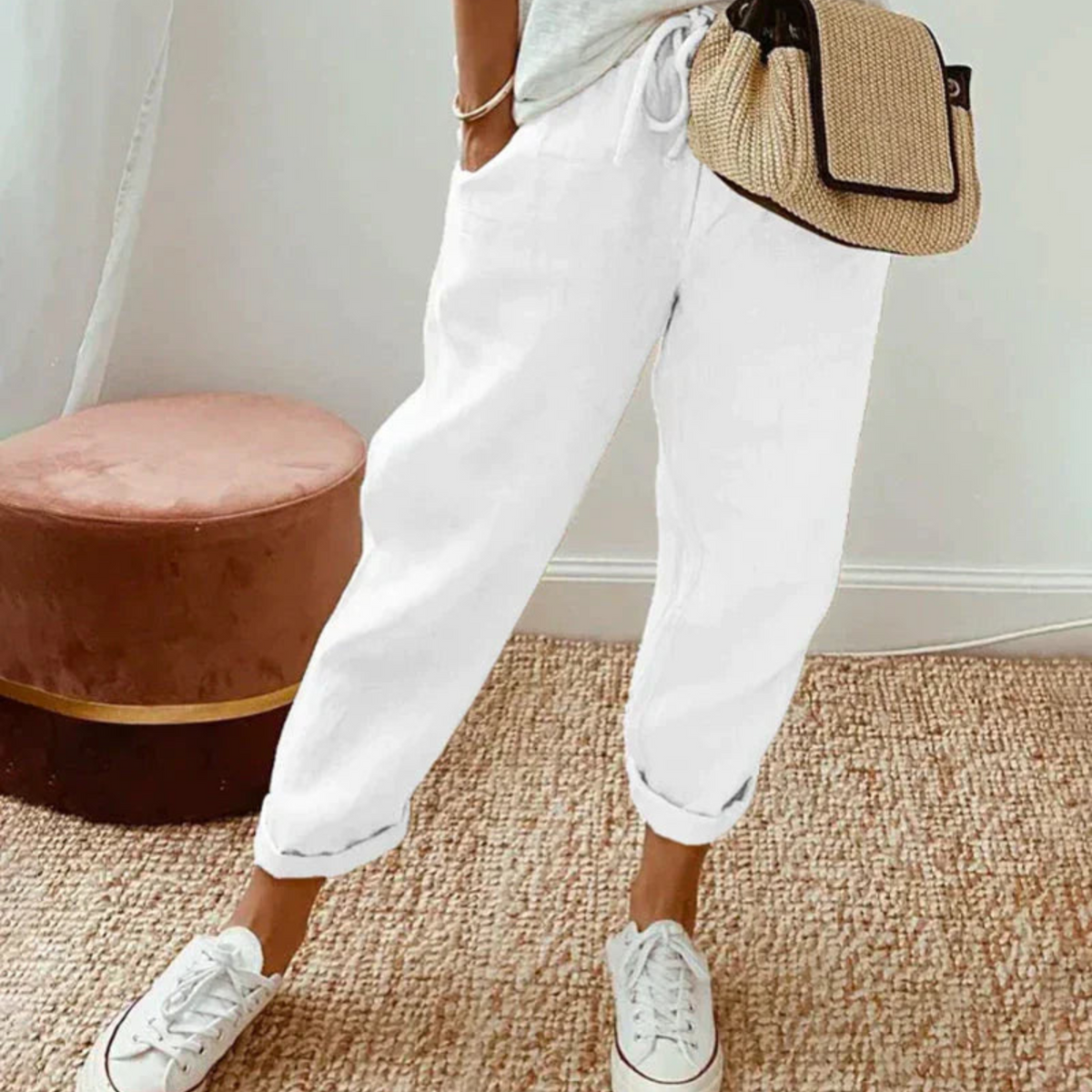 Pantalon Femme Coupe Fluide 3