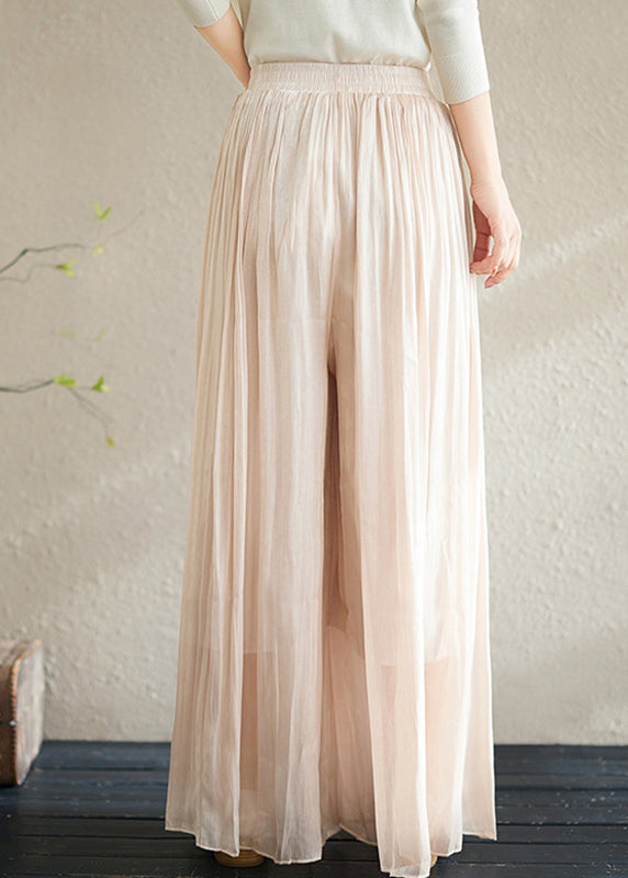 Pantalon Femme Décontracté à Jambes Larges 4