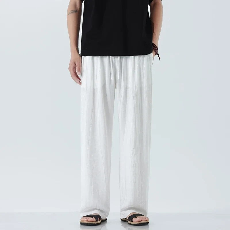 Pantalon Femme Fluide Ample Décontracté 3