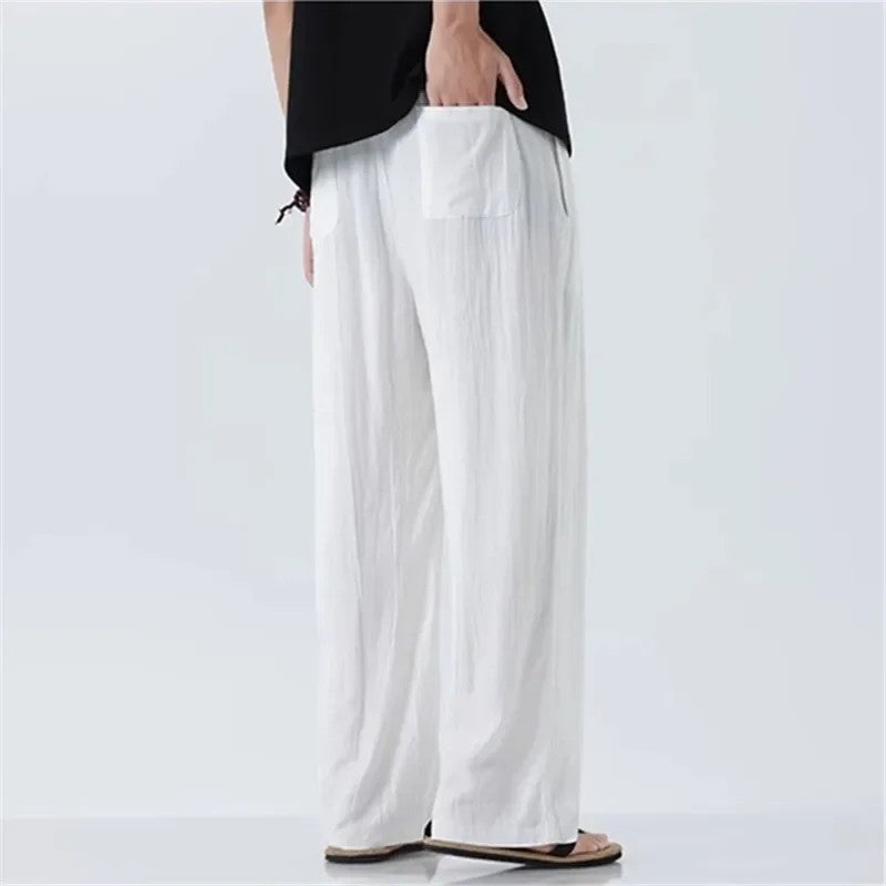 Pantalon Femme Fluide Ample Décontracté 5