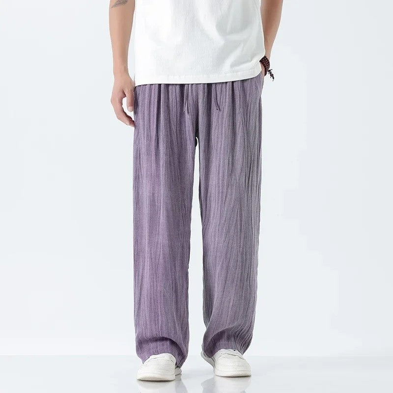 Pantalon Femme Fluide Ample Décontracté 9