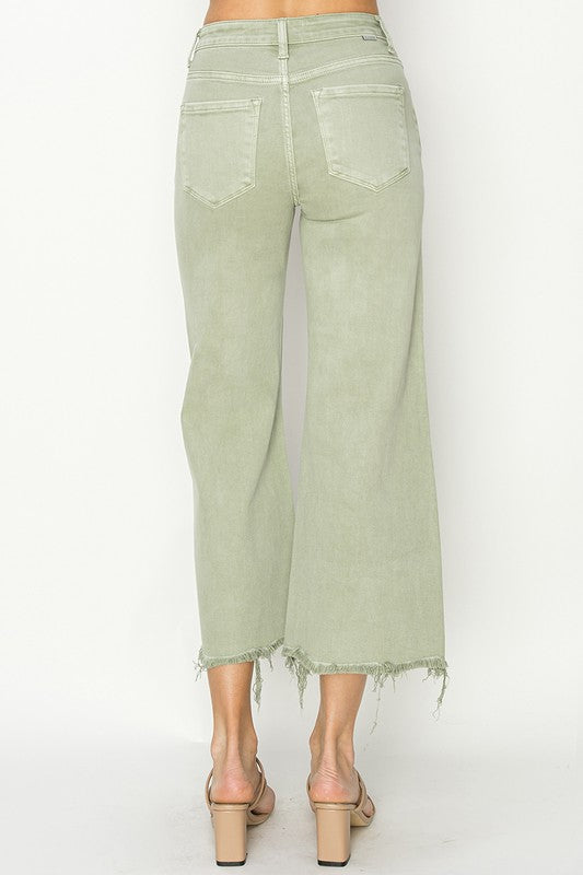 Pantalon Femme Large Taille Haute Fluide Tissu Léger 4