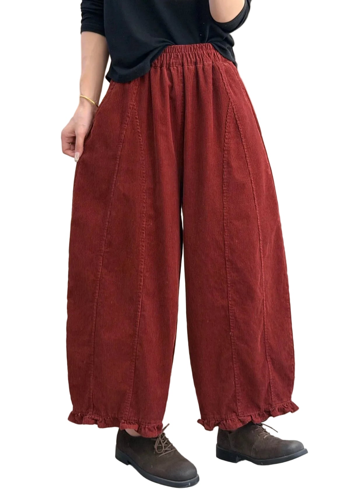 Pantalon Femme Patchwork à Poches Volants Automne 0
