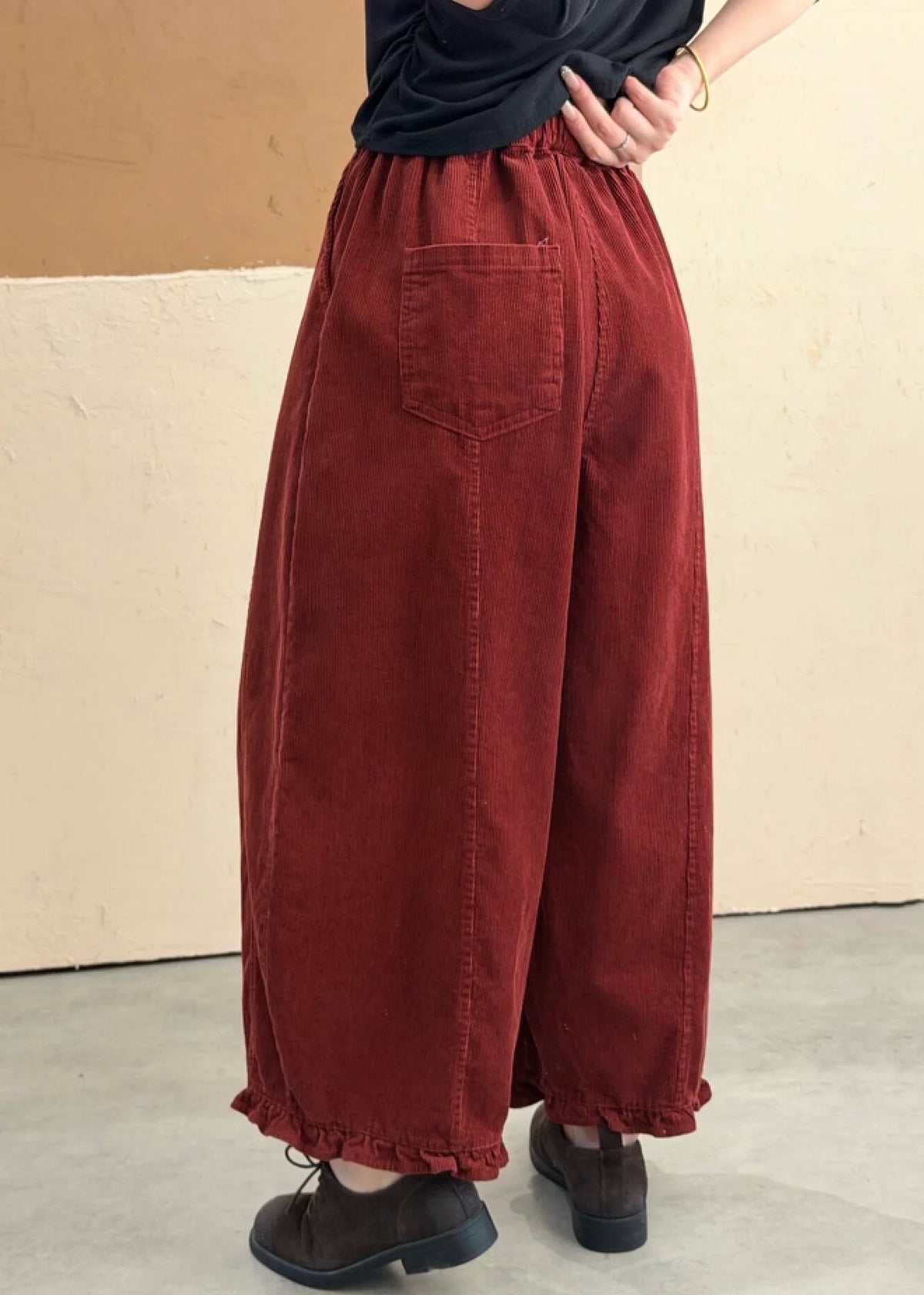 Pantalon Femme Patchwork à Poches Volants Automne 2