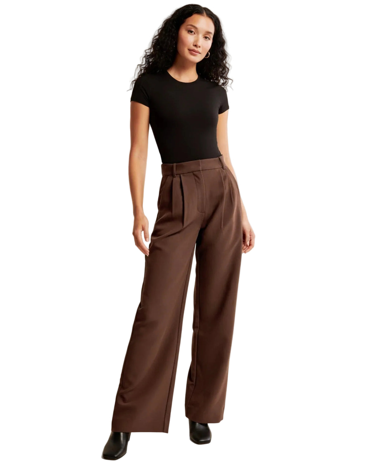 Pantalon Femme Plissé Taille Haute Ajusté Chic 10