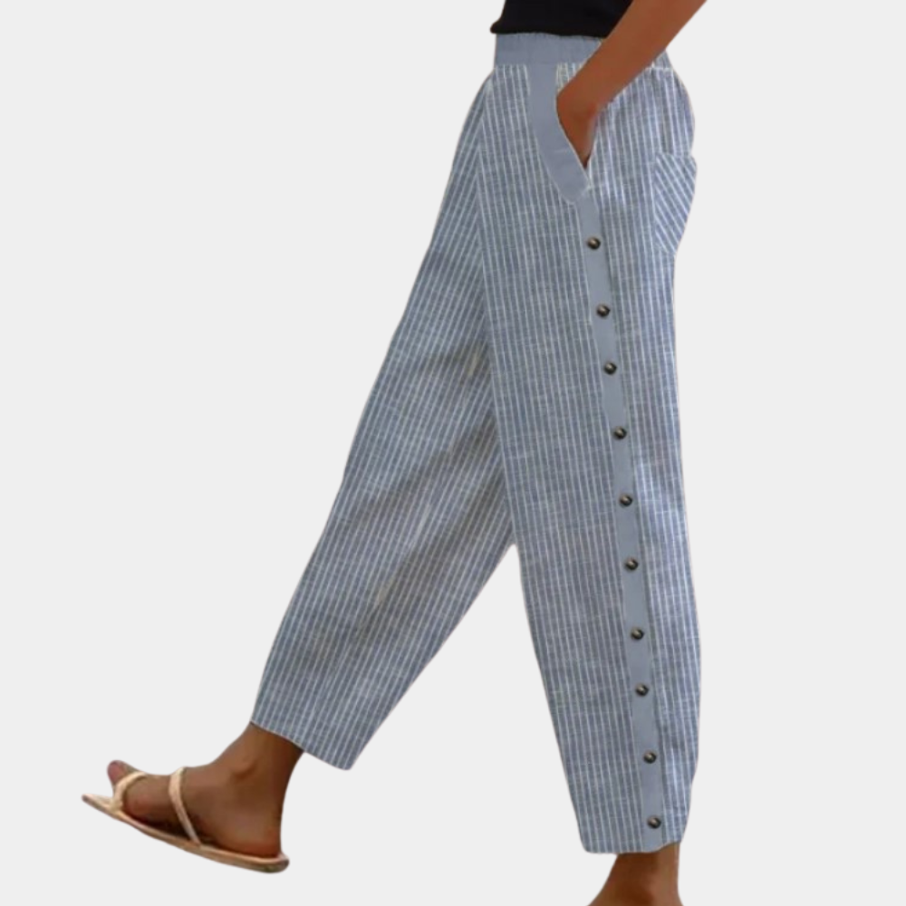 Pantalon Femme Rayé Tendance Moderne 1