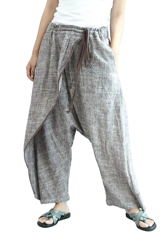 Pantalon Femme Surdimensionné Taille Élastique Style Voyage 0