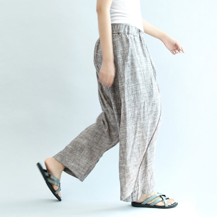 Pantalon Femme Surdimensionné Taille Élastique Style Voyage 1