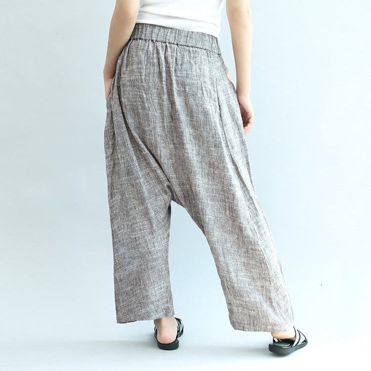 Pantalon Femme Surdimensionné Taille Élastique Style Voyage 3