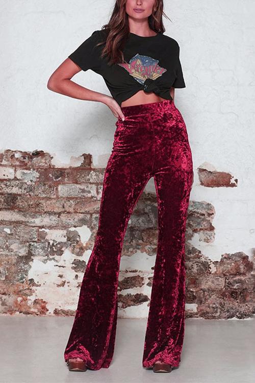 Pantalon Femme Taille Élastique Chic 1