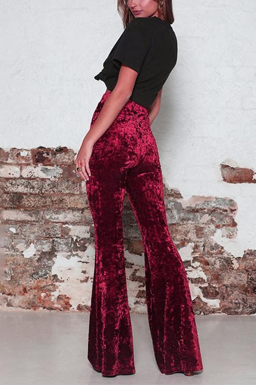 Pantalon Femme Taille Élastique Chic 2