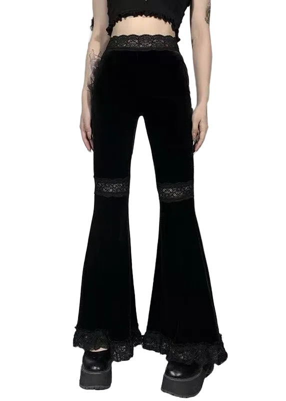Pantalon Femme Taille Haute Patchwork Automnal 0
