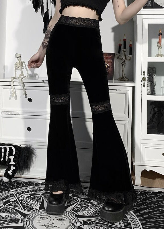 Pantalon Femme Taille Haute Patchwork Automnal 2