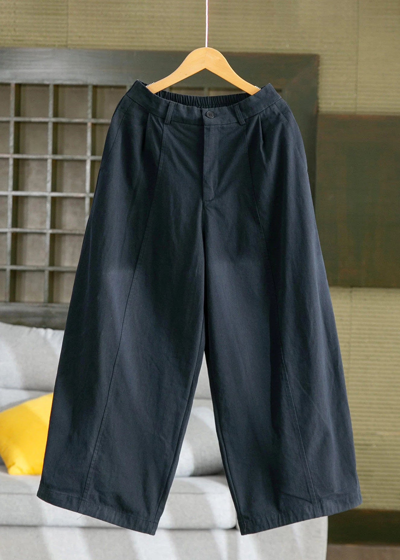 Pantalon Fluide Femme Large Oversize Style Décontracté Automnal 4