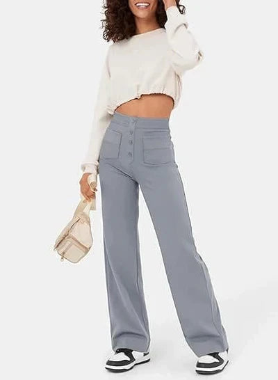 Pantalon Fluide Femme Taille Haute Confortable Moderne 9
