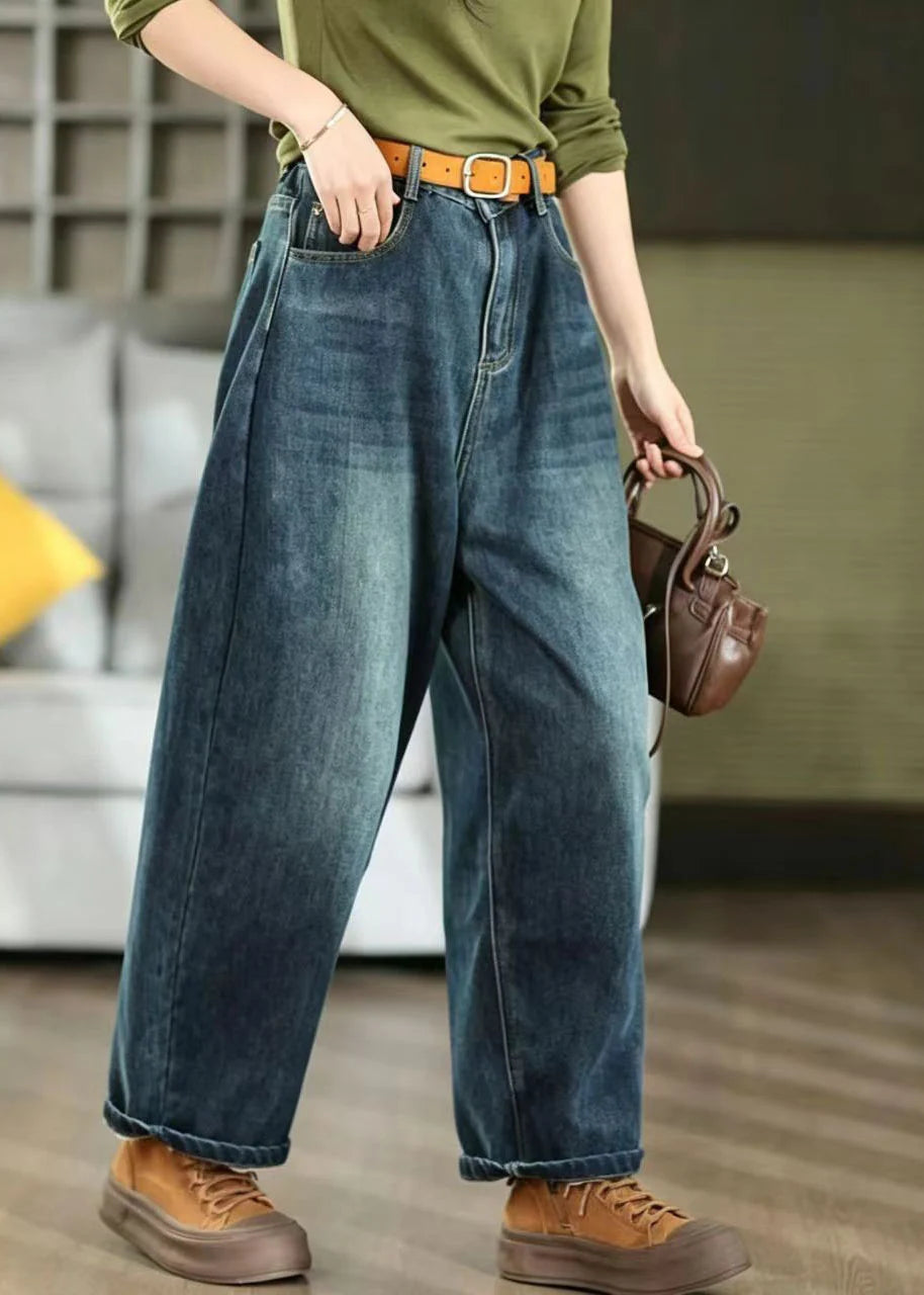 Pantalon Harem Femme Décontracté à Poches Oversize 1