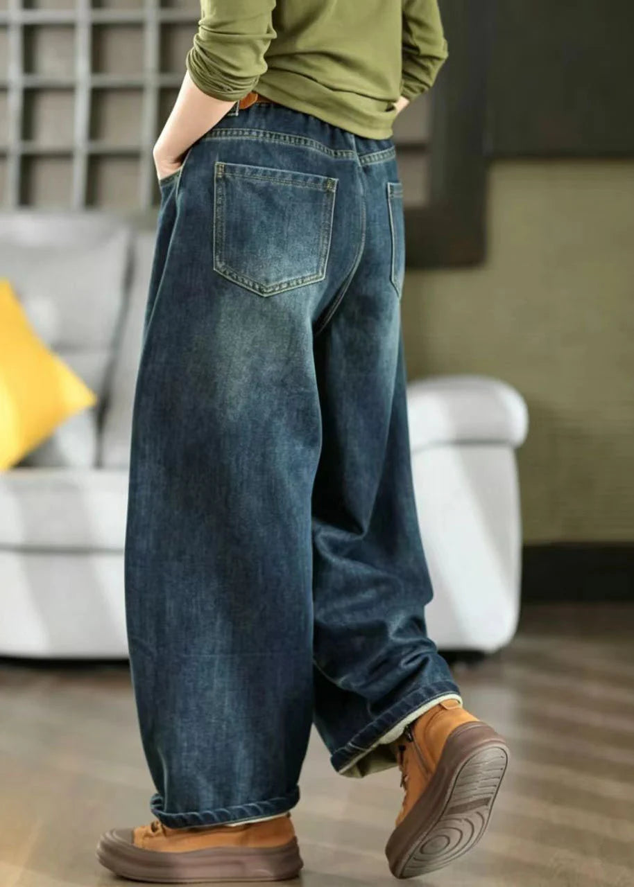 Pantalon Harem Femme Décontracté à Poches Oversize 3