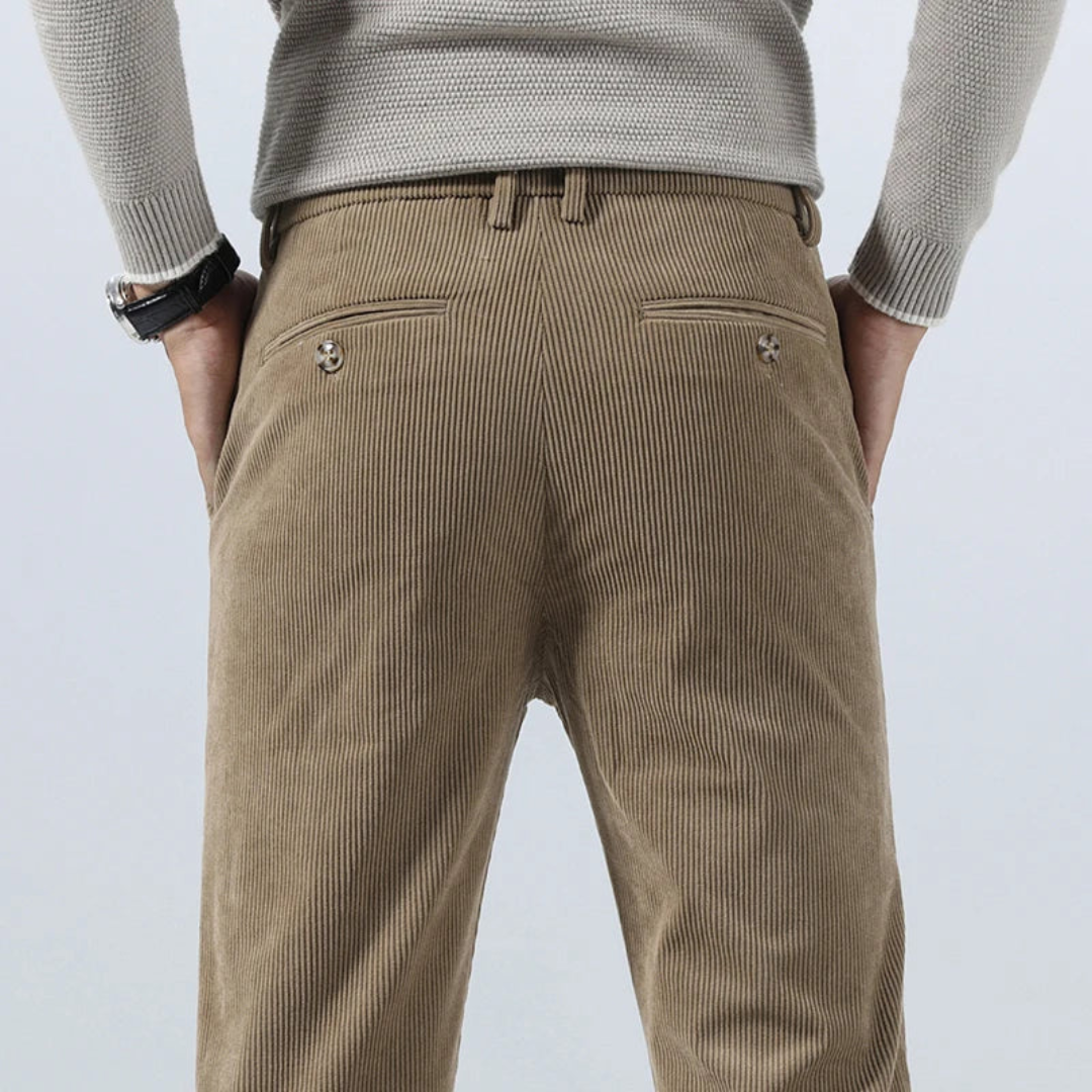 Pantalon Homme Long Côtelé Style Décontracté 8