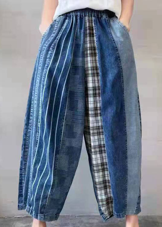 Pantalon Homme Patchwork Ajusté 1