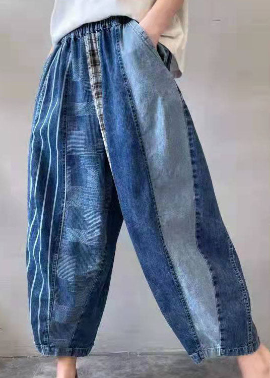Pantalon Homme Patchwork Ajusté 2