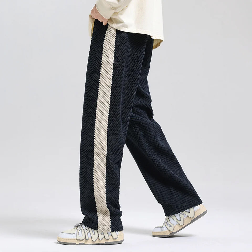 Pantalon Jogging Homme Style Urbain avec Bande Latérale Contrastée 6